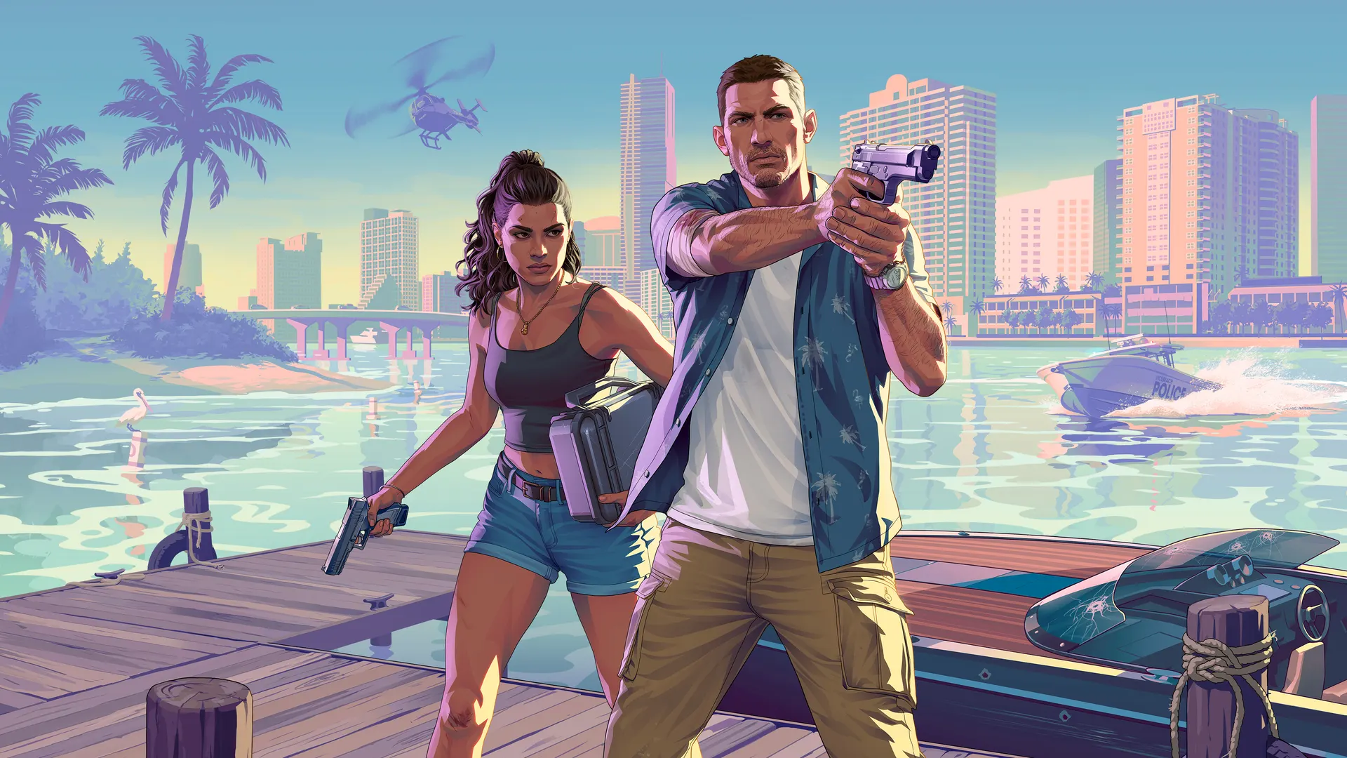 Jason and Lucia in Grand Theft Auto VI